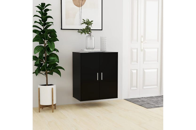 vidaXL 808919 Shoe Cabinet Black 60x35x70cm Engineered Wood vidaXL 808919 Shoe Cabinet Black 60x35x70cm Engineered Wood