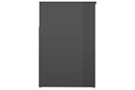 vidaXL 808755 Shoe Bench High Gloss Grey 80x30x45cm Engineered Wood vidaXL 808755 Shoe Bench High Gloss Grey 80x30x45cm Engineered Wood