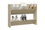 vidaXL 806747 Wall Shoe Cabinet Sonoma Oak 80x18x60cm Engineered Wood vidaXL 806747 Wall Shoe Cabinet Sonoma Oak 80x18x60cm Engineered Wood