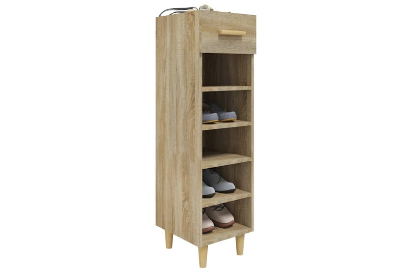 vidaXL 812801 Shoe Cabinet Sonoma Oak 30x35x105cm Engineered Wood vidaXL 812801 Shoe Cabinet Sonoma Oak 30x35x105cm Engineered Wood