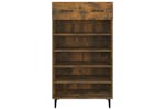 vidaXL 817558 Shoe Cabinet Smoked Oak 60x35x105cm Engineered Wood vidaXL 817558 Shoe Cabinet Smoked Oak 60x35x105cm Engineered Wood