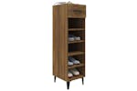 vidaXL 817566 Shoe Cabinet Brown Oak 30x35x105cm Engineered Wood vidaXL 817566 Shoe Cabinet Brown Oak 30x35x105cm Engineered Wood