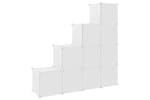 vidaXL 340577 Cube Storage Cabinet For Kids With 10 Cubes White Pp vidaXL 340577 Cube Storage Cabinet For Kids With 10 Cubes White Pp