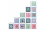 vidaXL 340575 Cube Storage Cabinet For Kids With 15 Cubes White Pp vidaXL 340575 Cube Storage Cabinet For Kids With 15 Cubes White Pp
