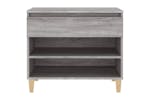 vidaXL 819762 Shoe Cabinet Grey Sonoma 70x36x60cm Engineered Wood vidaXL 819762 Shoe Cabinet Grey Sonoma 70x36x60cm Engineered Wood