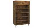 vidaXL 817558 Shoe Cabinet Smoked Oak 60x35x105cm Engineered Wood vidaXL 817558 Shoe Cabinet Smoked Oak 60x35x105cm Engineered Wood