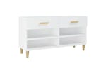 vidaXL 812816 Shoe Cabinet White 102x35x55cm Engineered Wood vidaXL 812816 Shoe Cabinet White 102x35x55cm Engineered Wood