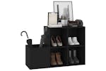 vidaXL 808252 Hall Shoe Cabinet Black 105x35.5x70cm Engineered Wood vidaXL 808252 Hall Shoe Cabinet Black 105x35.5x70cm Engineered Wood