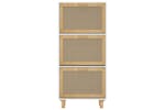 vidaXL 345648 Shoe Cabinet White 52x25x115cm Engineered Wood&natural Rattan vidaXL 345648 Shoe Cabinet White 52x25x115cm Engineered Wood&natural Rattan