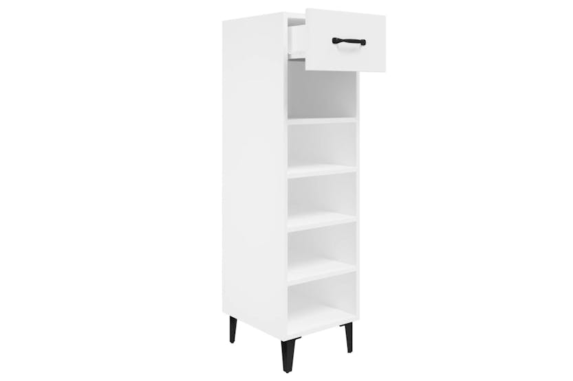 vidaXL 812813 Shoe Cabinet High Gloss White 30x35x105cm Engineered Wood vidaXL 812813 Shoe Cabinet High Gloss White 30x35x105cm Engineered Wood