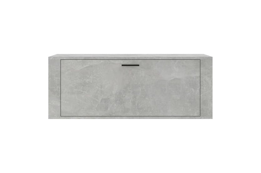 vidaXL 821024 Wall Shoe Cabinet Concrete Grey 100x35x38cm Engineered Wood vidaXL 821024 Wall Shoe Cabinet Concrete Grey 100x35x38cm Engineered Wood