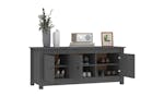 vidaXL 814601 Shoe Cabinet Grey 110x38x45.5cm Solid Wood Pine vidaXL 814601 Shoe Cabinet Grey 110x38x45.5cm Solid Wood Pine