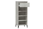 vidaXL 819784 Shoe Rack Concrete Grey 40x36x105cm Engineered Wood vidaXL 819784 Shoe Rack Concrete Grey 40x36x105cm Engineered Wood