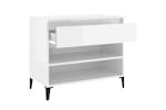 vidaXL 819766 Shoe Cabinet High Gloss White 70x36x60cm Engineered Wood vidaXL 819766 Shoe Cabinet High Gloss White 70x36x60cm Engineered Wood