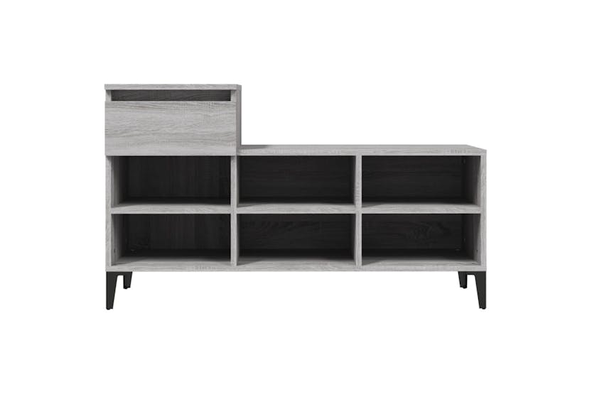 vidaXL 821218 Shoe Cabinet Grey Sonoma 102x36x60cm Engineered Wood vidaXL 821218 Shoe Cabinet Grey Sonoma 102x36x60cm Engineered Wood
