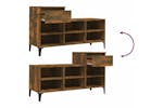 vidaXL 821217 Shoe Cabinet Smoked Oak 102x36x60cm Engineered Wood vidaXL 821217 Shoe Cabinet Smoked Oak 102x36x60cm Engineered Wood