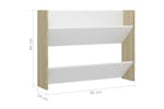vidaXL 806751 Wall Shoe Cabinet White And Sonoma Oak 80x18x60cm Engineered Wood vidaXL 806751 Wall Shoe Cabinet White And Sonoma Oak 80x18x60cm Engineered Wood