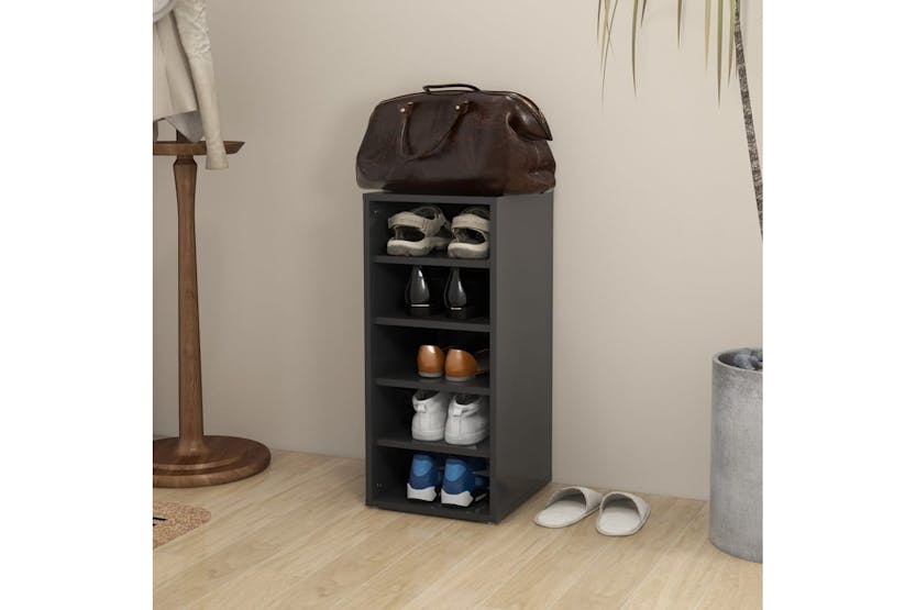 vidaXL 808985 Shoe Cabinet Grey 31.5x35x70cm Engineered Wood vidaXL 808985 Shoe Cabinet Grey 31.5x35x70cm Engineered Wood