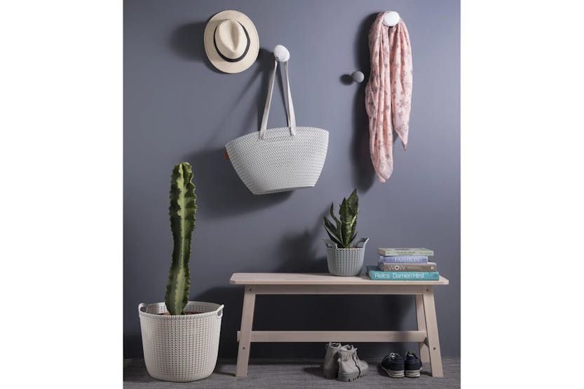 Curver 443843 Storage Basket Knit Round L 30l Creamy White Curver 443843 Storage Basket Knit Round L 30l Creamy White