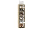 vidaXL 808492 Shoe Cabinets 2 Pcs Sonoma Oak 27.5x27x102cm vidaXL 808492 Shoe Cabinets 2 Pcs Sonoma Oak 27.5x27x102cm