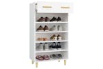 vidaXL 812780 Shoe Cabinet White 60x35x105cm Engineered Wood vidaXL 812780 Shoe Cabinet White 60x35x105cm Engineered Wood