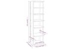 vidaXL 808494 Shoe Cabinets 2 Pcs Concrete Grey 27.5x27x102cm vidaXL 808494 Shoe Cabinets 2 Pcs Concrete Grey 27.5x27x102cm