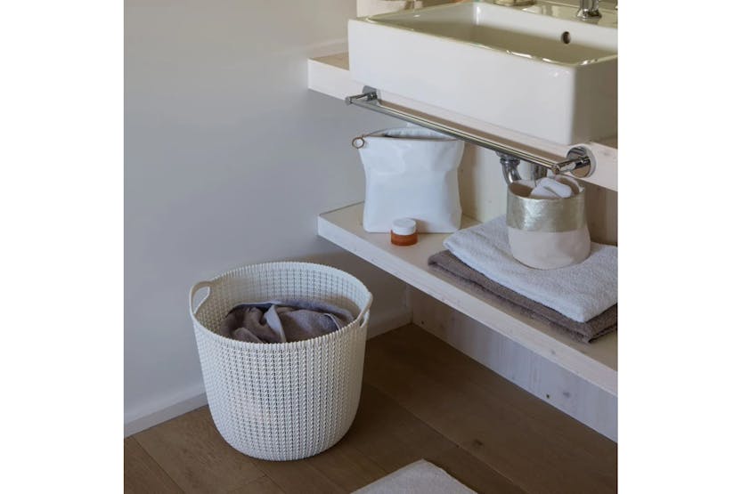 Curver 443843 Storage Basket Knit Round L 30l Creamy White Curver 443843 Storage Basket Knit Round L 30l Creamy White