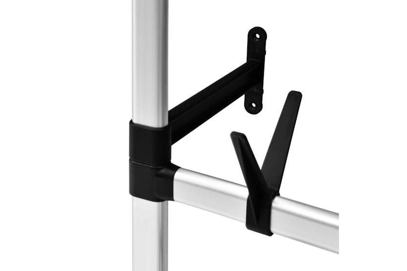 vidaXL 321109 Telescopic Shoe Rack With Rods Aluminium vidaXL 321109 Telescopic Shoe Rack With Rods Aluminium