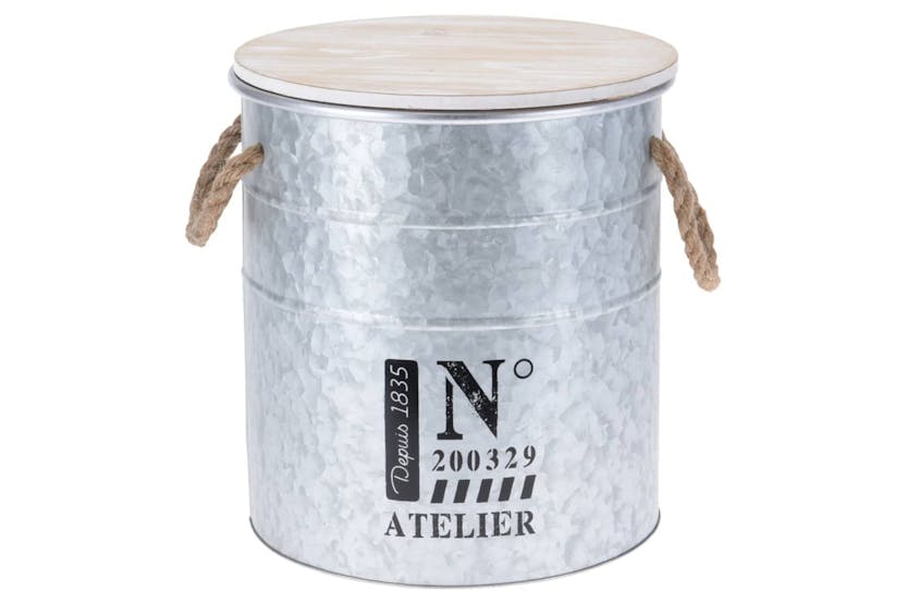 H&s Collection 442176 3 Piece Storage Box Set With Rope Zinc H&s Collection 442176 3 Piece Storage Box Set With Rope Zinc