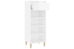 vidaXL 819774 Shoe Cabinet High Gloss White 40x36x105cm Engineered Wood vidaXL 819774 Shoe Cabinet High Gloss White 40x36x105cm Engineered Wood