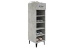 vidaXL 812811 Shoe Cabinet Concrete Grey 30x35x105cm Engineered Wood vidaXL 812811 Shoe Cabinet Concrete Grey 30x35x105cm Engineered Wood
