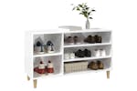 vidaXL 819742 Shoe Cabinet High Gloss White 102x36x60cm Engineered Wood vidaXL 819742 Shoe Cabinet High Gloss White 102x36x60cm Engineered Wood