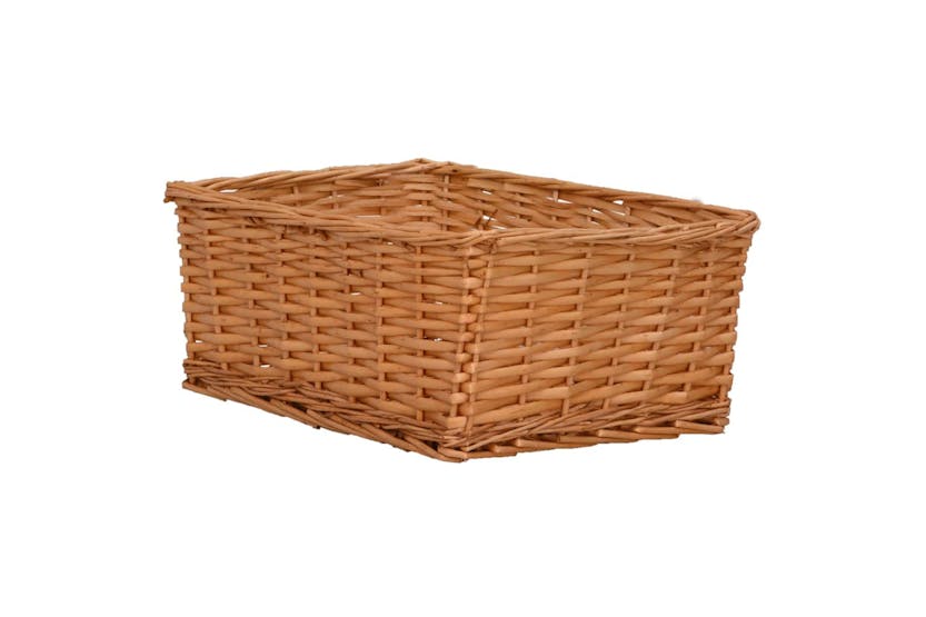 vidaXL 286981 4 Piece Nesting Basket Set Brown Willow vidaXL 286981 4 Piece Nesting Basket Set Brown Willow