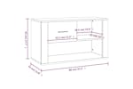 vidaXL 816757 Shoe Cabinet Smoked Oak 80x35x45cm Engineered Wood vidaXL 816757 Shoe Cabinet Smoked Oak 80x35x45cm Engineered Wood