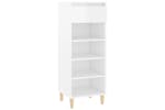vidaXL 819774 Shoe Cabinet High Gloss White 40x36x105cm Engineered Wood vidaXL 819774 Shoe Cabinet High Gloss White 40x36x105cm Engineered Wood