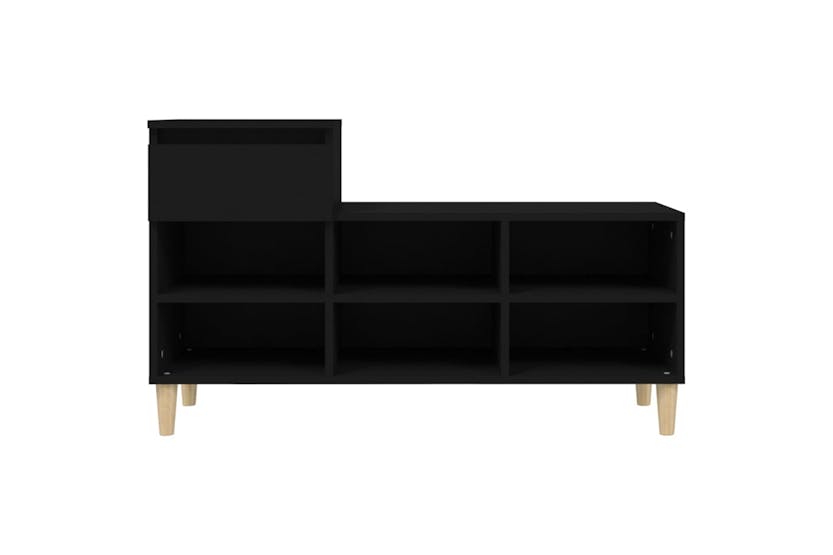 vidaXL 821205 Shoe Cabinet Black 102x36x60cm Engineered Wood vidaXL 821205 Shoe Cabinet Black 102x36x60cm Engineered Wood