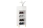 vidaXL 819774 Shoe Cabinet High Gloss White 40x36x105cm Engineered Wood vidaXL 819774 Shoe Cabinet High Gloss White 40x36x105cm Engineered Wood