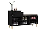 vidaXL 821205 Shoe Cabinet Black 102x36x60cm Engineered Wood vidaXL 821205 Shoe Cabinet Black 102x36x60cm Engineered Wood