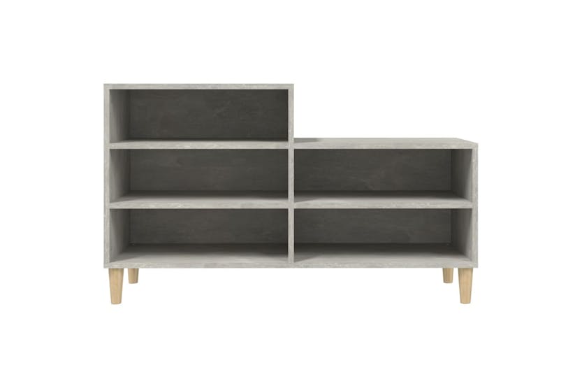 vidaXL 819728 Shoe Cabinet Concrete Grey 102x36x60cm Engineered Wood vidaXL 819728 Shoe Cabinet Concrete Grey 102x36x60cm Engineered Wood