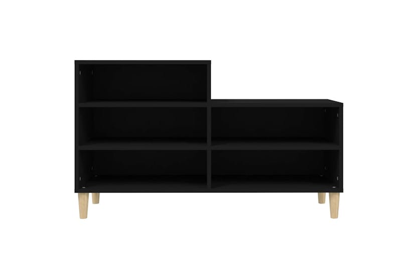 vidaXL 819725 Shoe Cabinet Black 102x36x60cm Engineered Wood vidaXL 819725 Shoe Cabinet Black 102x36x60cm Engineered Wood