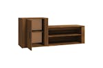 vidaXL 816751 Shoe Cabinet Brown Oak 130x35x54cm Engineered Wood vidaXL 816751 Shoe Cabinet Brown Oak 130x35x54cm Engineered Wood