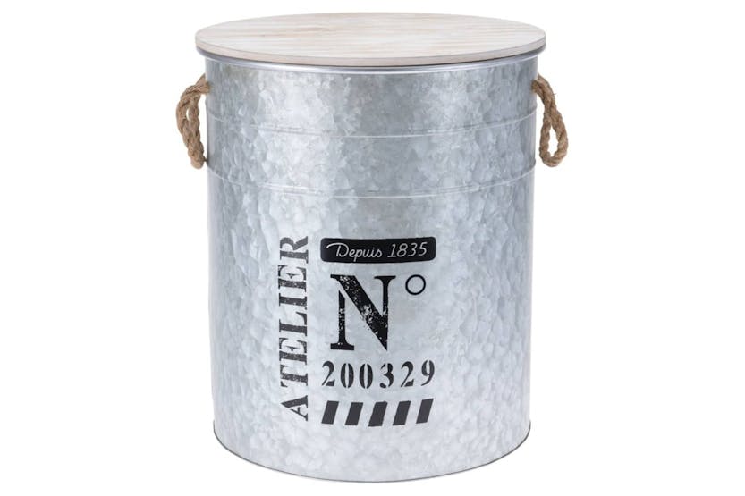 H&s Collection 442176 3 Piece Storage Box Set With Rope Zinc H&s Collection 442176 3 Piece Storage Box Set With Rope Zinc