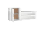 vidaXL 816746 Shoe Cabinet High Gloss White 130x35x54cm Engineered Wood vidaXL 816746 Shoe Cabinet High Gloss White 130x35x54cm Engineered Wood