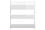 vidaXL 806789 Wall Shoe Cabinet High Gloss White 80x18x90cm Engineered Wood vidaXL 806789 Wall Shoe Cabinet High Gloss White 80x18x90cm Engineered Wood