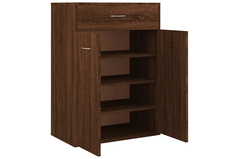 vidaXL 815419 Shoe Cabinet Brown Oak 60x35x84cm Engineered Wood vidaXL 815419 Shoe Cabinet Brown Oak 60x35x84cm Engineered Wood