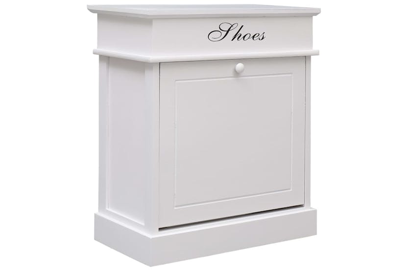 vidaXL 284085 Shoe Cabinet White 50x28x58cm Paulownia Wood vidaXL 284085 Shoe Cabinet White 50x28x58cm Paulownia Wood