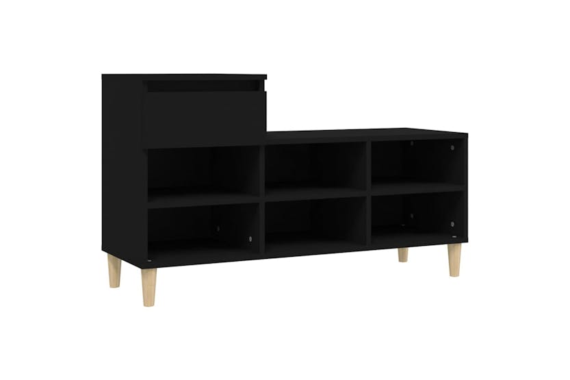 vidaXL 821205 Shoe Cabinet Black 102x36x60cm Engineered Wood vidaXL 821205 Shoe Cabinet Black 102x36x60cm Engineered Wood