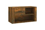 vidaXL 816757 Shoe Cabinet Smoked Oak 80x35x45cm Engineered Wood vidaXL 816757 Shoe Cabinet Smoked Oak 80x35x45cm Engineered Wood