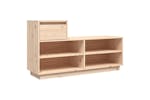 vidaXL 814449 Shoe Cabinet 110x34x61cm Solid Wood Pine vidaXL 814449 Shoe Cabinet 110x34x61cm Solid Wood Pine