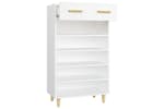 vidaXL 812780 Shoe Cabinet White 60x35x105cm Engineered Wood vidaXL 812780 Shoe Cabinet White 60x35x105cm Engineered Wood